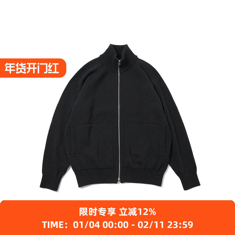 YOKO SAKAMOTO DRIVERS KNIT 羊毛羊绒混纺拉链毛衣,男装,针织衫/毛衣,淘宝优惠券,粉丝福利购,淘宝优惠卷