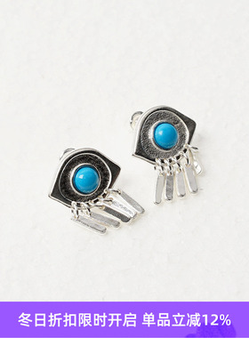 EnSage Turquoise Eye Stud Earrings 925银 蓝眼睛耳钉