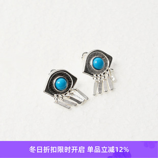Turquoise 925银 Eye Earrings 蓝眼睛耳钉 Stud EnSage