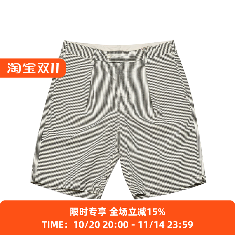 Engineered Garments Sunset Short EG 条纹泡泡纱复古工装短裤