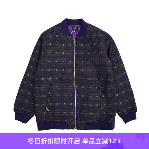 Needles提花棒球夹克外套