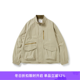 防泼水防污立领工装 WIND 夹克外套 and WHEELS