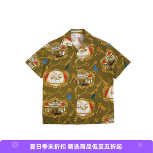 Drole De Monsieur La Chemise Grand Hotel 法式印花短袖衬衫