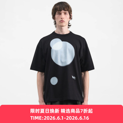 YMC TRIPLE T SHIRT 男女装宽松印花圆领短袖T恤