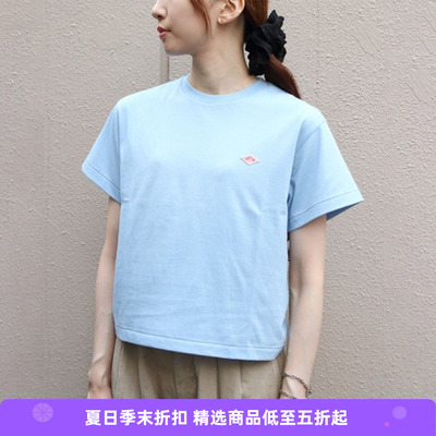 DANTON T/C SHORT T-SHIRT 女装宽松廓形圆领短袖T恤