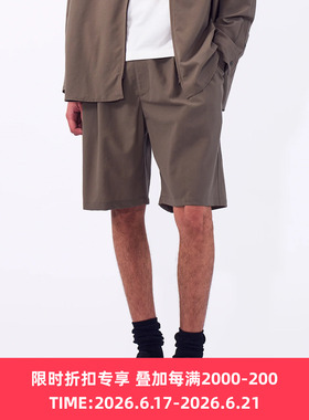 YOKE Wool Washer Tropical 2Pleated 夏季羊毛凉爽细腻双摺短裤
