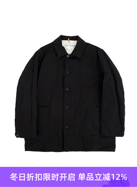 YAECA Short Overcoat(Unisex) 男女中性款棉麻宽松短风衣外套