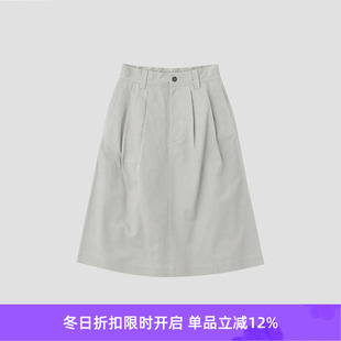 COMPACT COTTON 女式 MHL 裙 WASHED 水洗工装 半身裙 Skirts