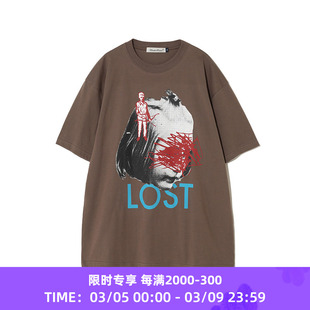 UNDERCOVER TEE LOST 短袖圆领印花T恤