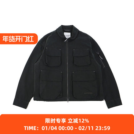 and wander C/PE twill field jacket(M) 立体口袋军事风工装夹克