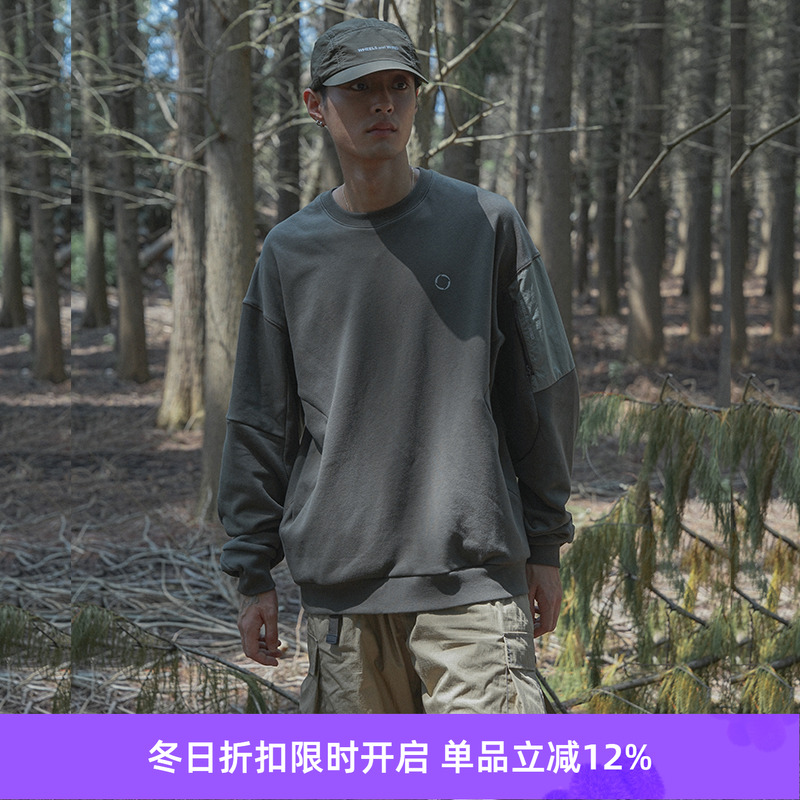 WHEELSandWIND圆领套头卫衣