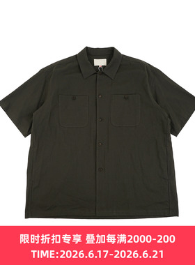 YOKO SAKAMOTO UTILITY S/S SHIRT 军事风宽松短袖衬衫