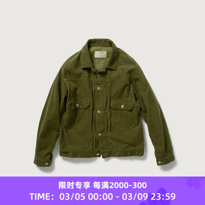INNAT TYPE-2 TRUCKER JACKET 男女款天然染色灯芯绒工装夹克外套