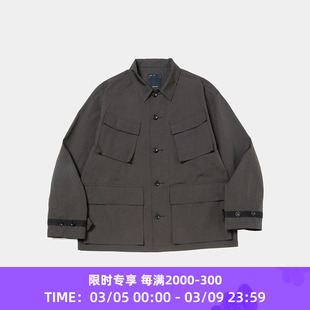 meanswhile Chambray Fatigue Blouson 机能性面料军事风夹克外套