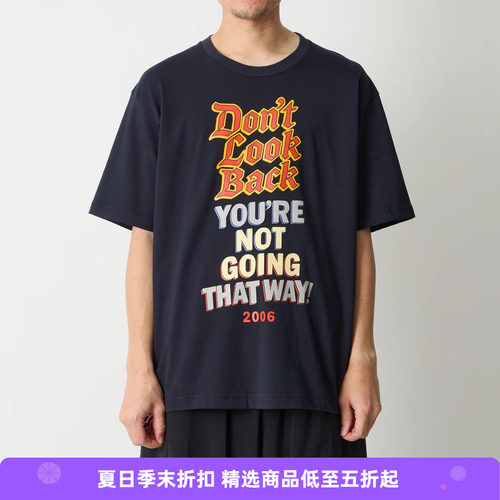 White Mountaineering 白山 VINTAGE T-SHIRT复古印花圆领短袖T恤