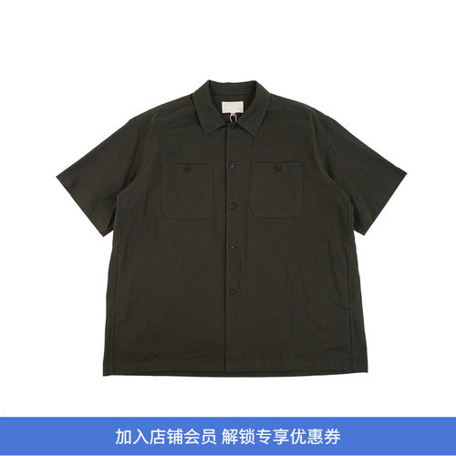 YOKO SAKAMOTO UTILITY S/S SHIRT 军事风宽松短袖衬衫