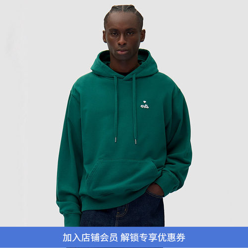 Arte HEART LOGO HOODIE 印花连帽套头卫衣