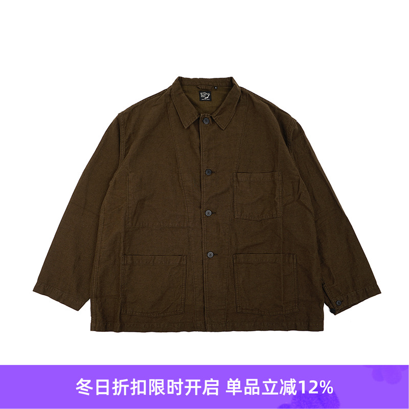 orslow COTTON LINEN MOLESKIN 日本制棉麻混纺复古工装夹克外套