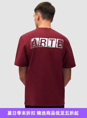 Arte Faded Back Print T-shirt 做旧印花圆领短袖T恤