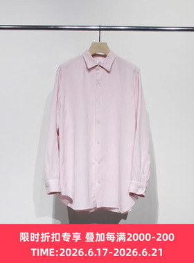 SOE Rayon Paper Shirts 和纸人造丝混纺宽松廓形长袖衬衫