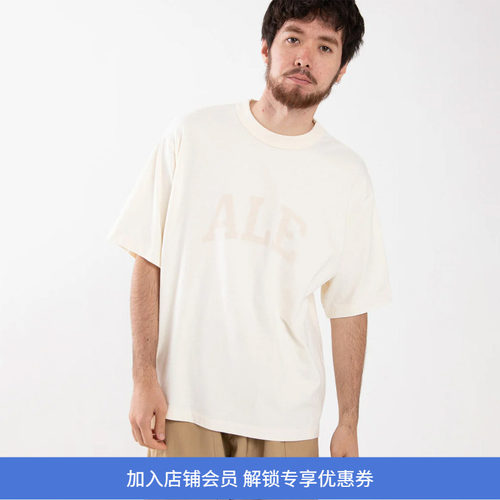 blurhms ALE-Y 88/12 Print WIDE 天竺棉复古宽松印花T恤YALE大学