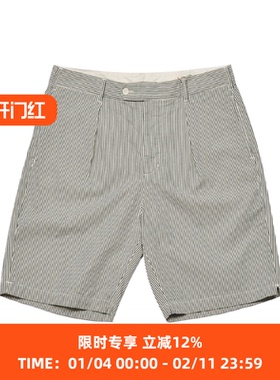 Engineered Garments Sunset Short EG 条纹泡泡纱复古工装短裤