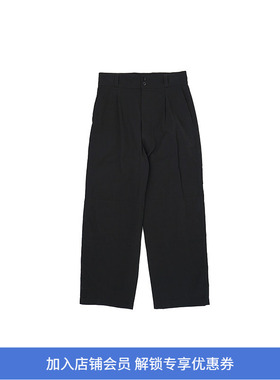 ATON COTTON VOILE SATIN WIDE EASY PANTS 缎纹棉宽松长裤