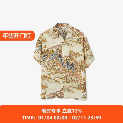 orslow HAWAIIAN SHIRT 夏威夷短袖衬衫