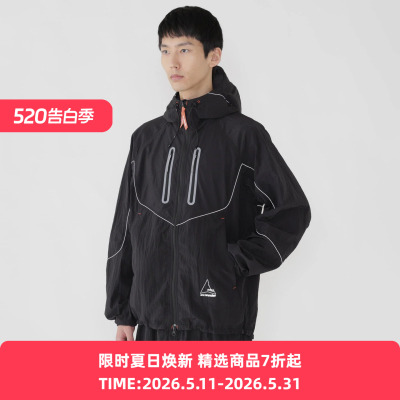 ROA x and wander ripstop wnd jacket 联名款防水防风连帽夹克