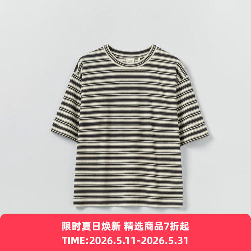 TOAST Short Sleeve Stripe Cotton Tee 女装有机棉条纹短袖T恤