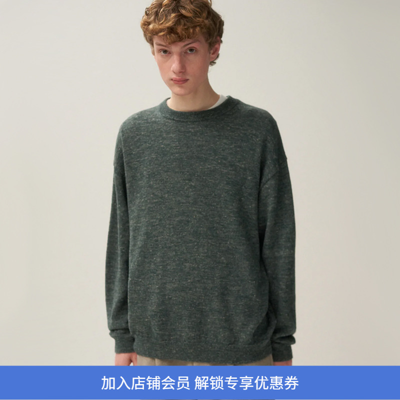 ATON羊驼毛丝绸混纺毛衣
