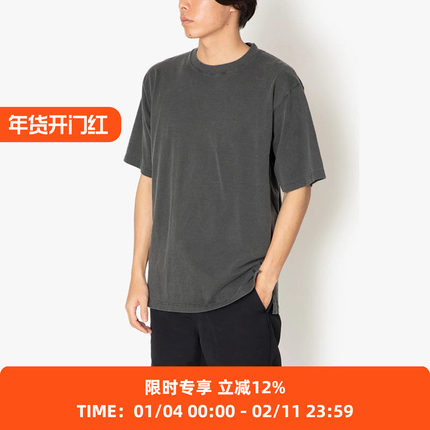 hobo CREW NECK TEE 天然染色重磅天竺棉短袖圆领T恤