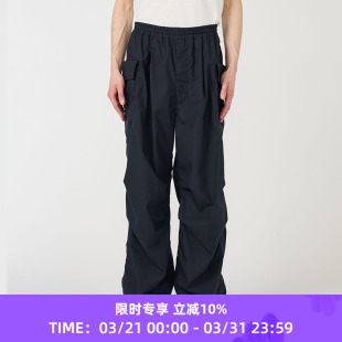 Cargo 裤 Deck 高密度混纺机能性宽松直筒工装 男女款 nanamica