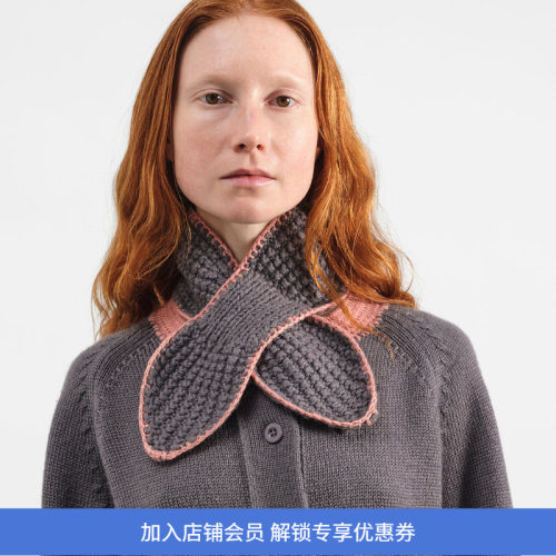 YMC HAND CROCHET SLOT SCARF 马海毛羊毛手织围巾