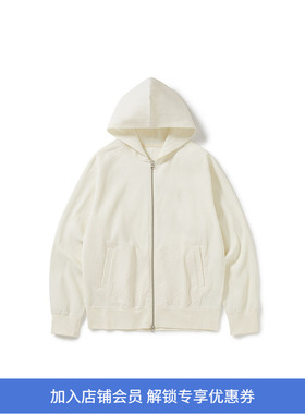 WHEELS and WIND 男女日本帝人机能性吸湿速干华夫格连帽拉链卫衣