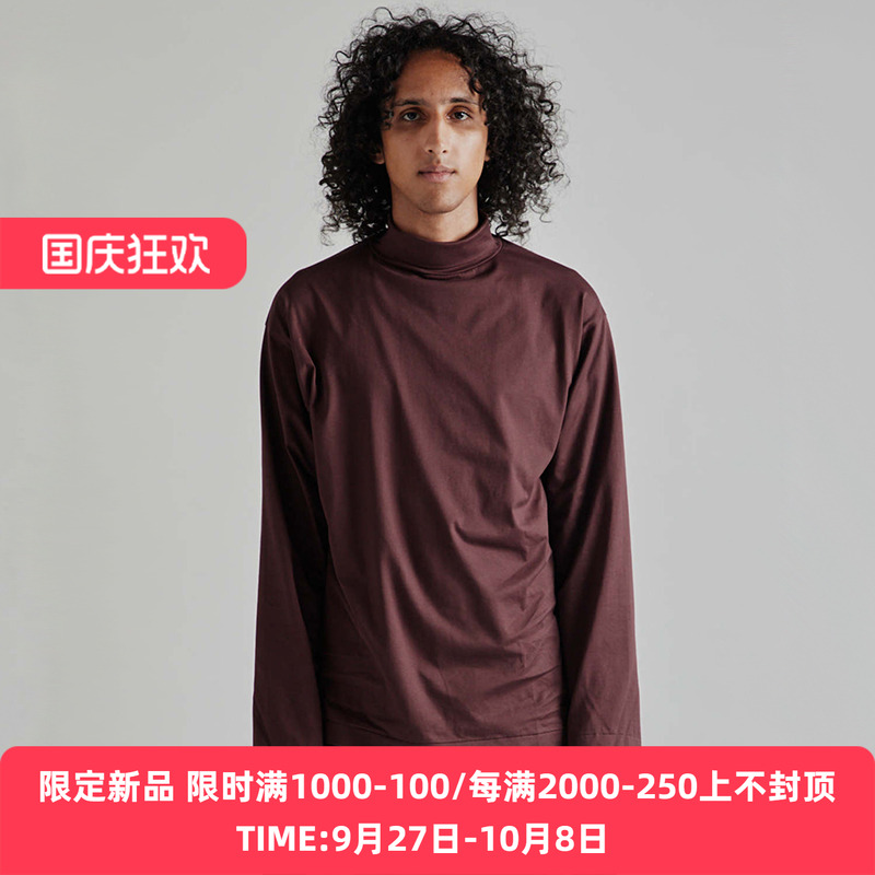 KAPTAIN SUNSHINE Suvin Cotton Suede超长绒苏文棉宽松半高领T恤