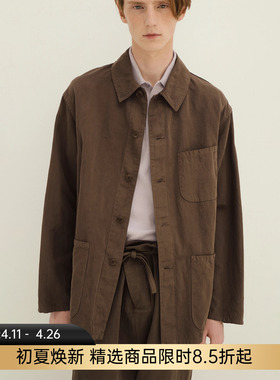 KAPTAIN SUNSHINE Gaba. Work 埃及棉比利时亚麻混纺工装夹克