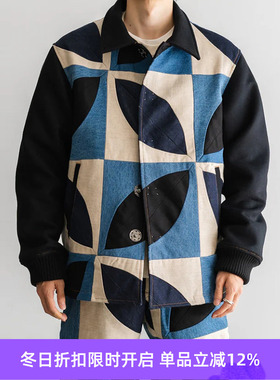 KHOKI Patched work jacket 复古拼接夹克外套