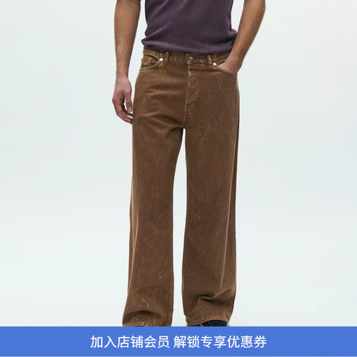 Wood Wood Type 3 jeans 水洗做旧直筒牛仔裤