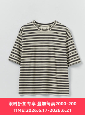 TOAST Short Sleeve Stripe Cotton Tee 女装有机棉条纹短袖T恤