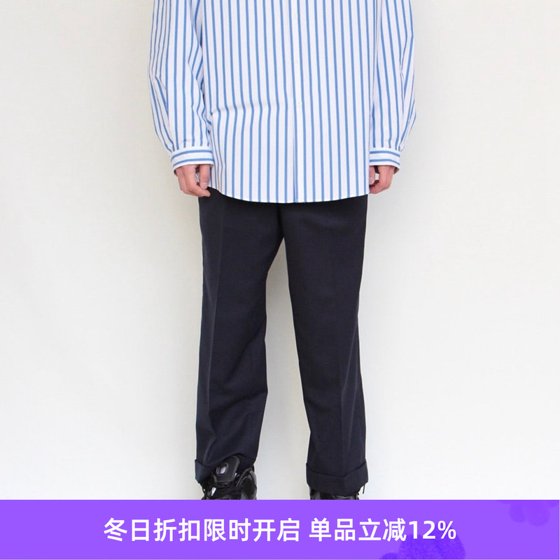 DIGAWEL羊毛混合面料八分裤