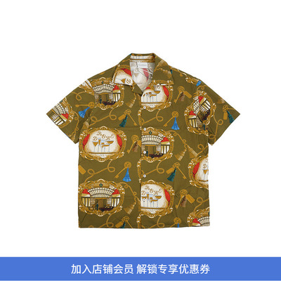 Drole De Monsieur La Chemise Grand Hotel 法式印花短袖衬衫