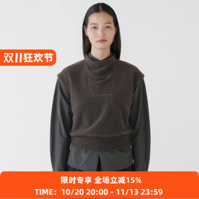 and wander PE warm pile vest (W) 女装轻量性保暖抓绒背心