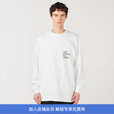 nanamica OOAL Graphic L/S Tee 男女款有机棉宽松圆领长袖T恤