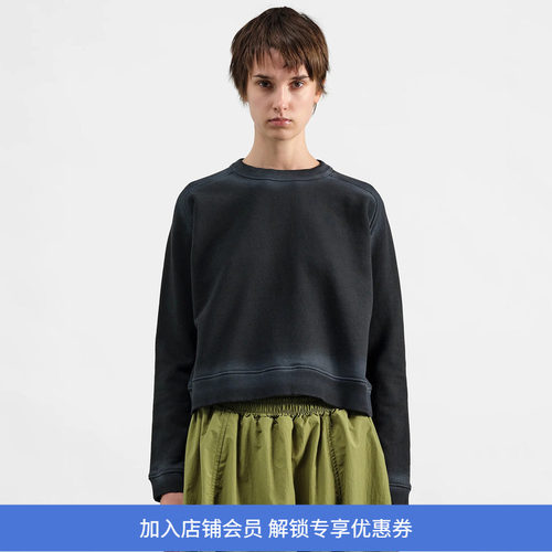 YMC ALMOST GROWN SWEATSHIRT 女装重磅棉水洗短款卫衣