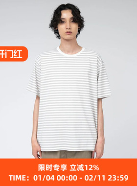 nanamica COOLMAX Stripe Jersey 男女中性款透气干爽条纹短袖T恤