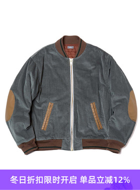 kolor BEACON Blouson 灯芯绒拼接棒球夹克 棉服