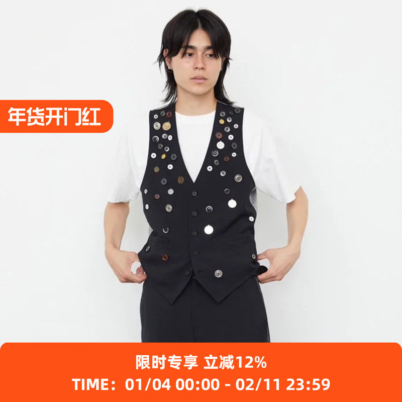 SOE Studded Vest 镶嵌V领西装马甲,男装,常规马甲,淘宝优惠券,粉丝福利购,淘宝优惠卷