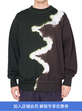 kolor Sweater 职人手工扎染圆领套头卫衣