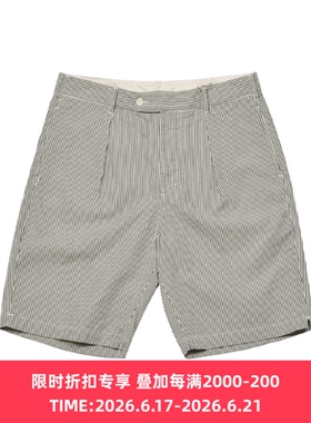 Engineered Garments Sunset Short EG 条纹泡泡纱复古工装短裤